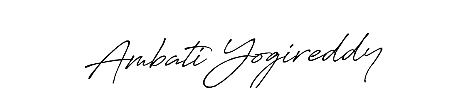 You can use this online signature creator to create a handwritten signature for the name Ambati Yogireddy. This is the best online autograph maker. Ambati Yogireddy signature style 7 images and pictures png