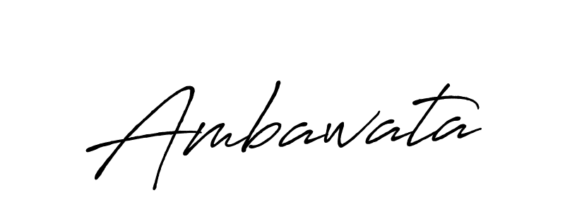 Make a beautiful signature design for name Ambawata. Use this online signature maker to create a handwritten signature for free. Ambawata signature style 7 images and pictures png