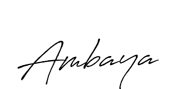 Ambaya stylish signature style. Best Handwritten Sign (Antro_Vectra_Bolder) for my name. Handwritten Signature Collection Ideas for my name Ambaya. Ambaya signature style 7 images and pictures png