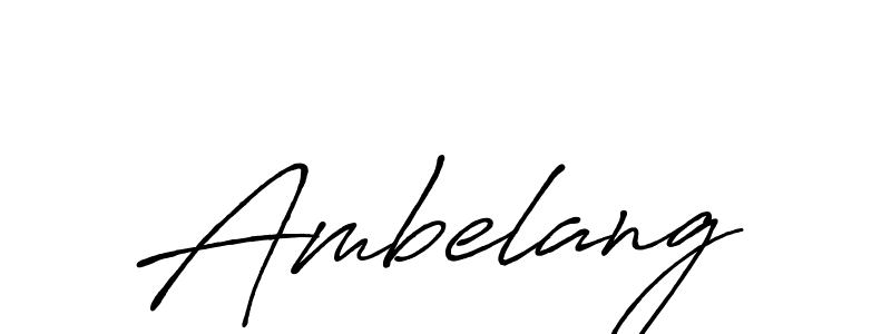 Also You can easily find your signature by using the search form. We will create Ambelang name handwritten signature images for you free of cost using Antro_Vectra_Bolder sign style. Ambelang signature style 7 images and pictures png
