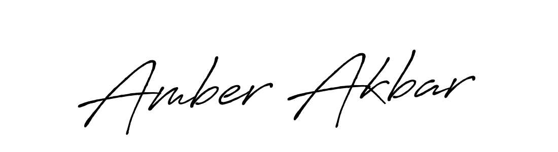 Amber Akbar stylish signature style. Best Handwritten Sign (Antro_Vectra_Bolder) for my name. Handwritten Signature Collection Ideas for my name Amber Akbar. Amber Akbar signature style 7 images and pictures png