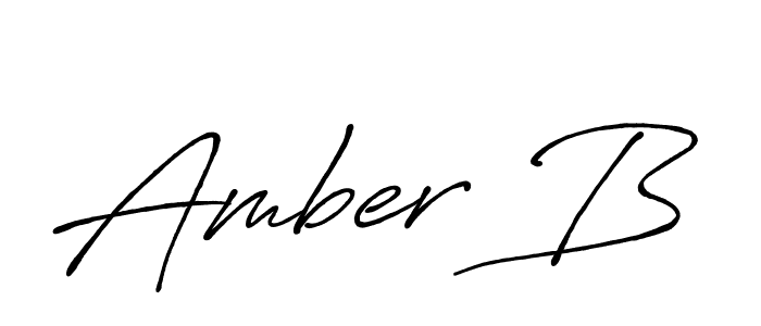 The best way (Antro_Vectra_Bolder) to make a short signature is to pick only two or three words in your name. The name Amber B include a total of six letters. For converting this name. Amber B signature style 7 images and pictures png