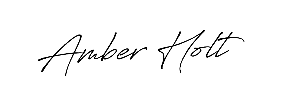 Create a beautiful signature design for name Amber Holt. With this signature (Antro_Vectra_Bolder) fonts, you can make a handwritten signature for free. Amber Holt signature style 7 images and pictures png