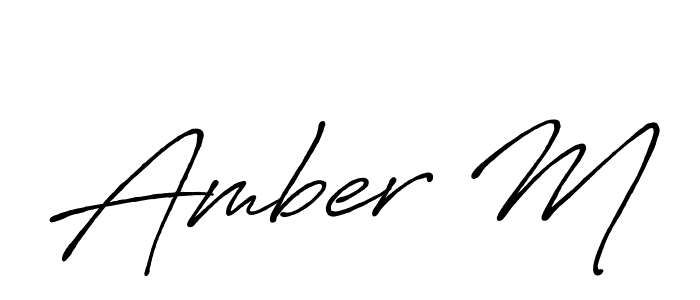 Once you've used our free online signature maker to create your best signature Antro_Vectra_Bolder style, it's time to enjoy all of the benefits that Amber M name signing documents. Amber M signature style 7 images and pictures png