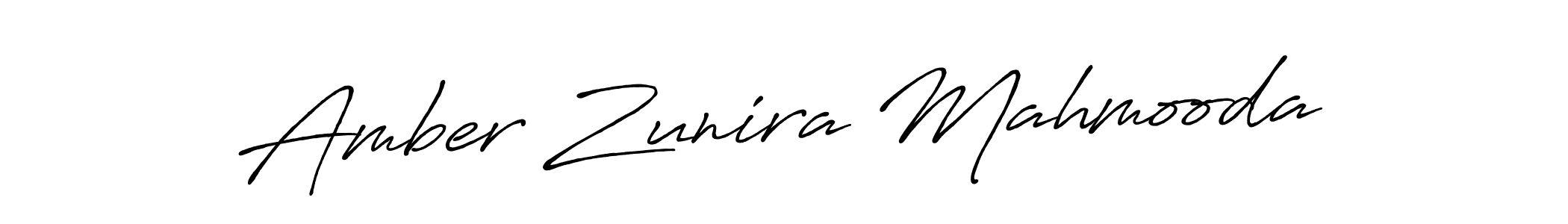 Use a signature maker to create a handwritten signature online. With this signature software, you can design (Antro_Vectra_Bolder) your own signature for name Amber Zunira Mahmooda. Amber Zunira Mahmooda signature style 7 images and pictures png