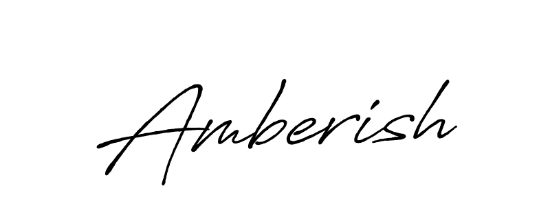 The best way (Antro_Vectra_Bolder) to make a short signature is to pick only two or three words in your name. The name Amberish include a total of six letters. For converting this name. Amberish signature style 7 images and pictures png