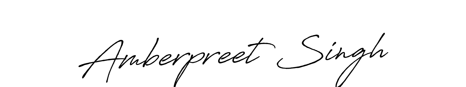 Amberpreet Singh stylish signature style. Best Handwritten Sign (Antro_Vectra_Bolder) for my name. Handwritten Signature Collection Ideas for my name Amberpreet Singh. Amberpreet Singh signature style 7 images and pictures png