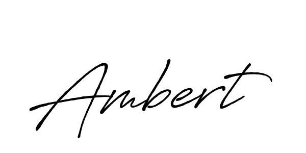 Use a signature maker to create a handwritten signature online. With this signature software, you can design (Antro_Vectra_Bolder) your own signature for name Ambert. Ambert signature style 7 images and pictures png