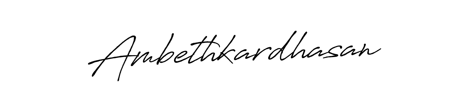 You can use this online signature creator to create a handwritten signature for the name Ambethkardhasan. This is the best online autograph maker. Ambethkardhasan signature style 7 images and pictures png