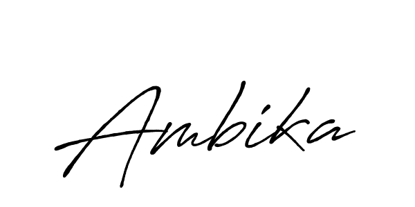 Make a beautiful signature design for name Ambika. With this signature (Antro_Vectra_Bolder) style, you can create a handwritten signature for free. Ambika signature style 7 images and pictures png
