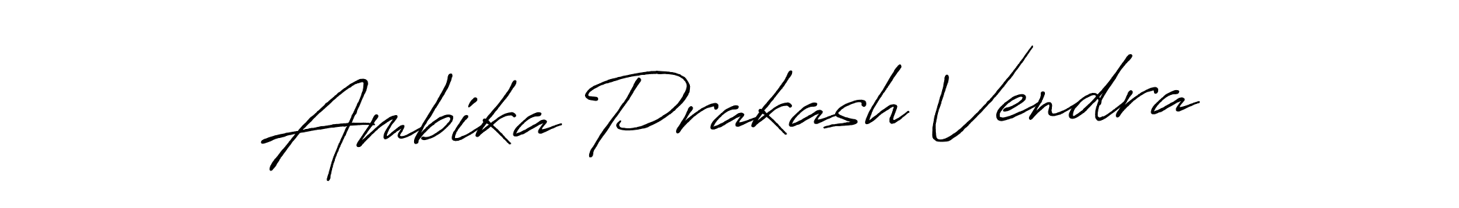 It looks lik you need a new signature style for name Ambika Prakash Vendra. Design unique handwritten (Antro_Vectra_Bolder) signature with our free signature maker in just a few clicks. Ambika Prakash Vendra signature style 7 images and pictures png