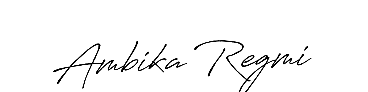 Also You can easily find your signature by using the search form. We will create Ambika Regmi name handwritten signature images for you free of cost using Antro_Vectra_Bolder sign style. Ambika Regmi signature style 7 images and pictures png