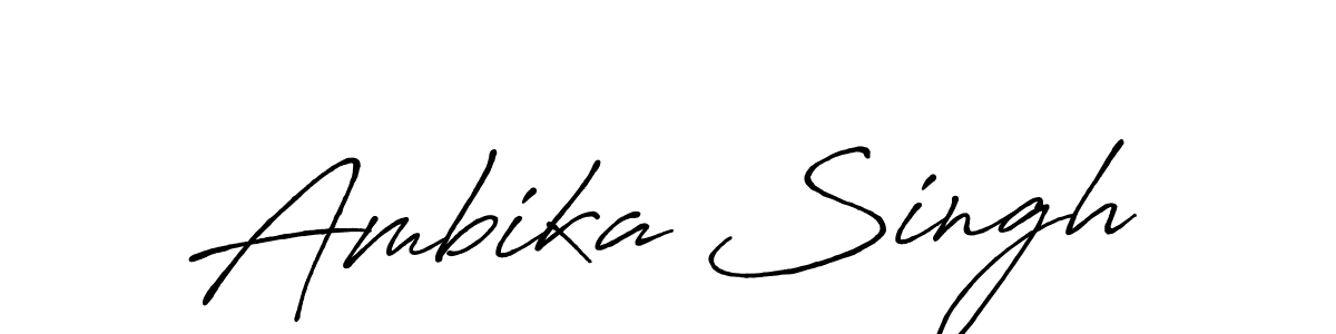 Make a beautiful signature design for name Ambika Singh. Use this online signature maker to create a handwritten signature for free. Ambika Singh signature style 7 images and pictures png