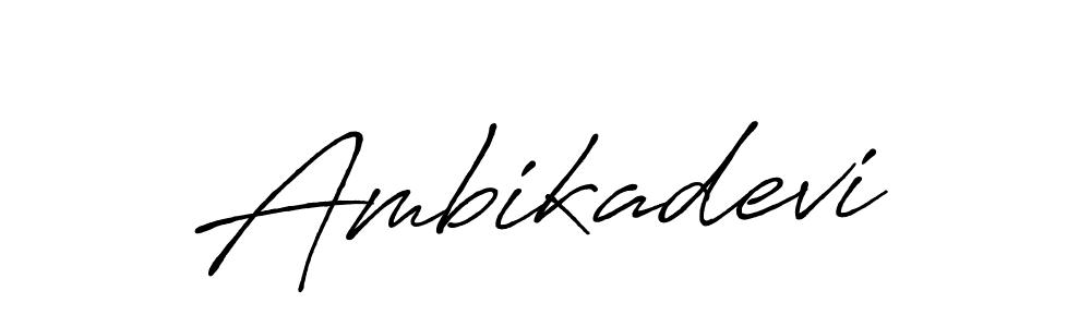 How to make Ambikadevi signature? Antro_Vectra_Bolder is a professional autograph style. Create handwritten signature for Ambikadevi name. Ambikadevi signature style 7 images and pictures png