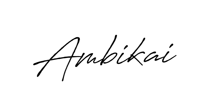 How to make Ambikai name signature. Use Antro_Vectra_Bolder style for creating short signs online. This is the latest handwritten sign. Ambikai signature style 7 images and pictures png