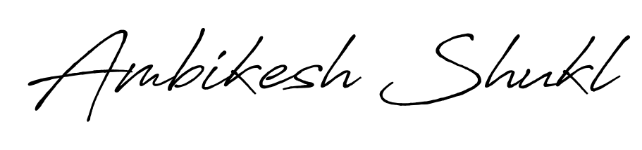 Make a beautiful signature design for name Ambikesh Shukl. With this signature (Antro_Vectra_Bolder) style, you can create a handwritten signature for free. Ambikesh Shukl signature style 7 images and pictures png