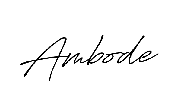 Ambode stylish signature style. Best Handwritten Sign (Antro_Vectra_Bolder) for my name. Handwritten Signature Collection Ideas for my name Ambode. Ambode signature style 7 images and pictures png