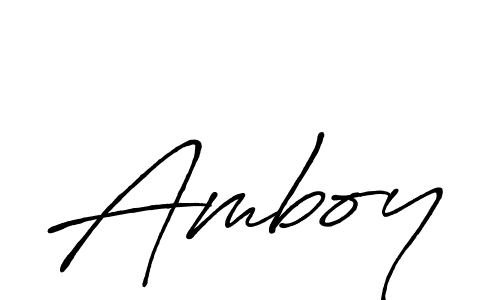 Create a beautiful signature design for name Amboy. With this signature (Antro_Vectra_Bolder) fonts, you can make a handwritten signature for free. Amboy signature style 7 images and pictures png