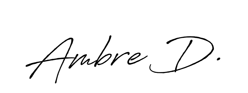 if you are searching for the best signature style for your name Ambre D.. so please give up your signature search. here we have designed multiple signature styles  using Antro_Vectra_Bolder. Ambre D. signature style 7 images and pictures png