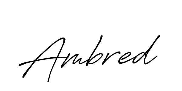 It looks lik you need a new signature style for name Ambred. Design unique handwritten (Antro_Vectra_Bolder) signature with our free signature maker in just a few clicks. Ambred signature style 7 images and pictures png