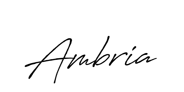 Also we have Ambria name is the best signature style. Create professional handwritten signature collection using Antro_Vectra_Bolder autograph style. Ambria signature style 7 images and pictures png