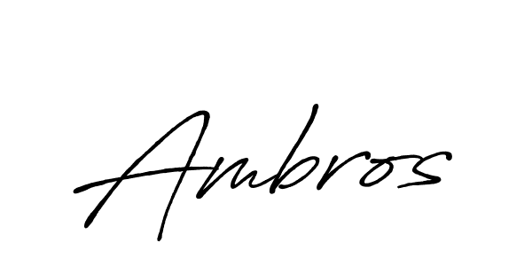 Antro_Vectra_Bolder is a professional signature style that is perfect for those who want to add a touch of class to their signature. It is also a great choice for those who want to make their signature more unique. Get Ambros name to fancy signature for free. Ambros signature style 7 images and pictures png