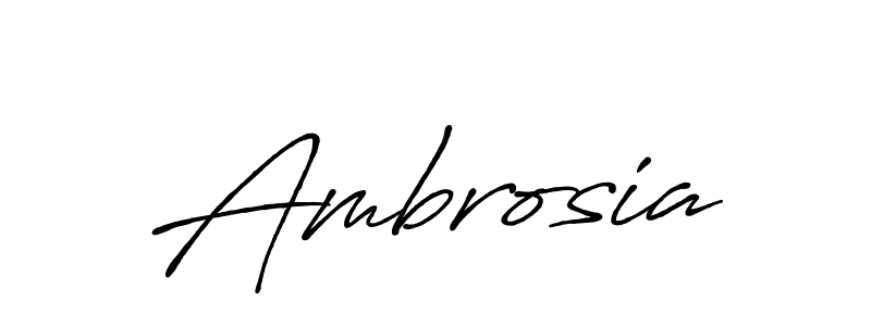 Use a signature maker to create a handwritten signature online. With this signature software, you can design (Antro_Vectra_Bolder) your own signature for name Ambrosia. Ambrosia signature style 7 images and pictures png