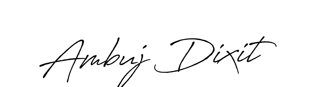 Design your own signature with our free online signature maker. With this signature software, you can create a handwritten (Antro_Vectra_Bolder) signature for name Ambuj Dixit. Ambuj Dixit signature style 7 images and pictures png