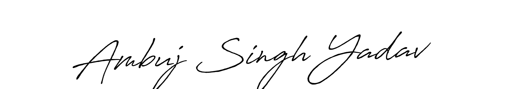 Design your own signature with our free online signature maker. With this signature software, you can create a handwritten (Antro_Vectra_Bolder) signature for name Ambuj Singh Yadav. Ambuj Singh Yadav signature style 7 images and pictures png