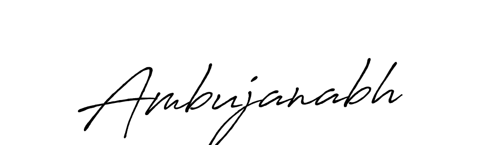 Antro_Vectra_Bolder is a professional signature style that is perfect for those who want to add a touch of class to their signature. It is also a great choice for those who want to make their signature more unique. Get Ambujanabh name to fancy signature for free. Ambujanabh signature style 7 images and pictures png