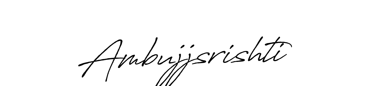 How to Draw Ambujjsrishti signature style? Antro_Vectra_Bolder is a latest design signature styles for name Ambujjsrishti. Ambujjsrishti signature style 7 images and pictures png