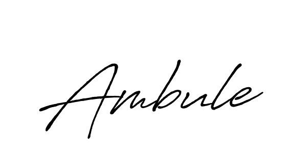 Create a beautiful signature design for name Ambule. With this signature (Antro_Vectra_Bolder) fonts, you can make a handwritten signature for free. Ambule signature style 7 images and pictures png