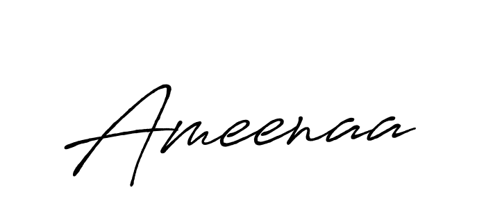 Ameenaa stylish signature style. Best Handwritten Sign (Antro_Vectra_Bolder) for my name. Handwritten Signature Collection Ideas for my name Ameenaa. Ameenaa signature style 7 images and pictures png