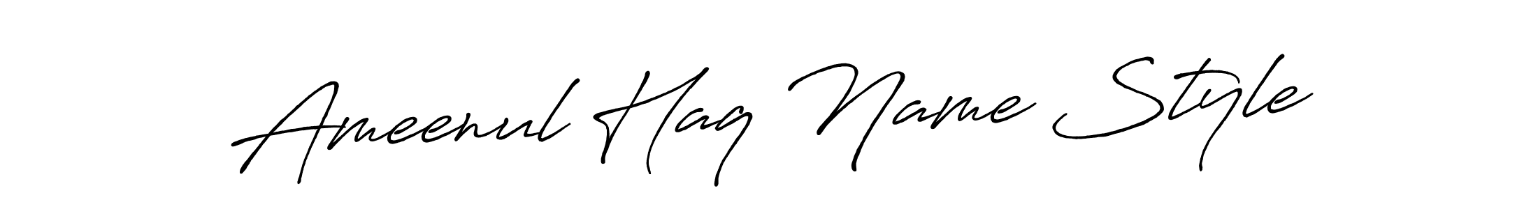 How to make Ameenul Haq Name Style name signature. Use Antro_Vectra_Bolder style for creating short signs online. This is the latest handwritten sign. Ameenul Haq Name Style signature style 7 images and pictures png
