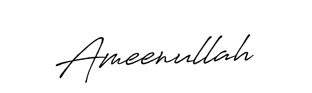 Make a beautiful signature design for name Ameenullah. Use this online signature maker to create a handwritten signature for free. Ameenullah signature style 7 images and pictures png