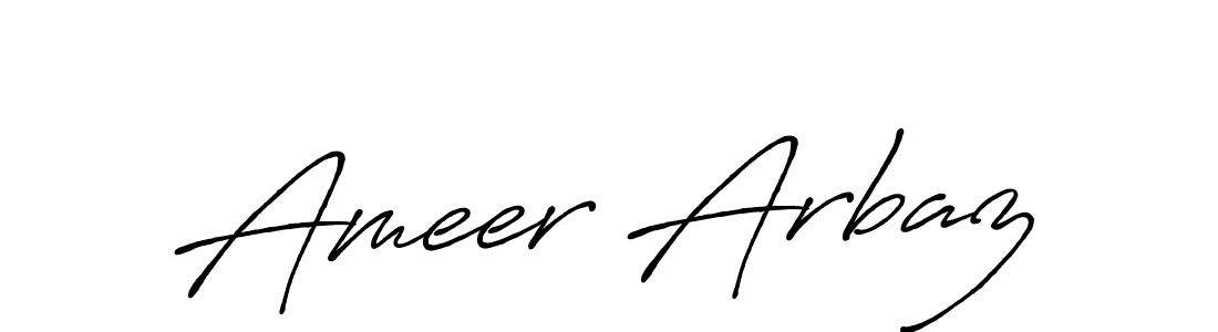 Antro_Vectra_Bolder is a professional signature style that is perfect for those who want to add a touch of class to their signature. It is also a great choice for those who want to make their signature more unique. Get Ameer Arbaz name to fancy signature for free. Ameer Arbaz signature style 7 images and pictures png