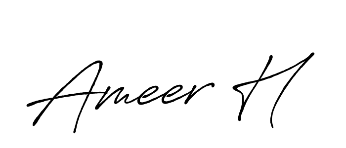 This is the best signature style for the Ameer H name. Also you like these signature font (Antro_Vectra_Bolder). Mix name signature. Ameer H signature style 7 images and pictures png