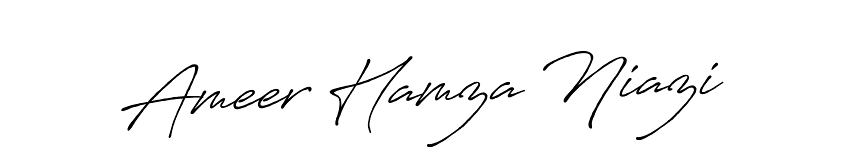 Antro_Vectra_Bolder is a professional signature style that is perfect for those who want to add a touch of class to their signature. It is also a great choice for those who want to make their signature more unique. Get Ameer Hamza Niazi name to fancy signature for free. Ameer Hamza Niazi signature style 7 images and pictures png