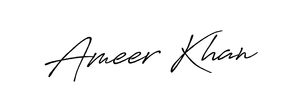 The best way (Antro_Vectra_Bolder) to make a short signature is to pick only two or three words in your name. The name Ameer Khan include a total of six letters. For converting this name. Ameer Khan signature style 7 images and pictures png