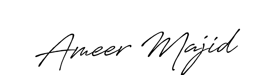 Also we have Ameer Majid name is the best signature style. Create professional handwritten signature collection using Antro_Vectra_Bolder autograph style. Ameer Majid signature style 7 images and pictures png