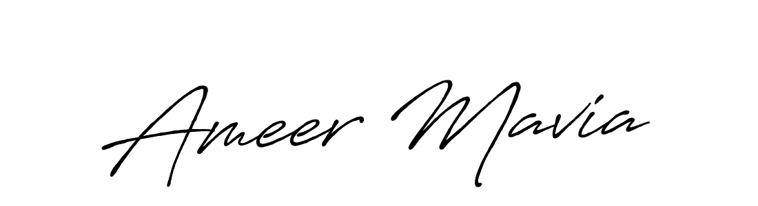 Also we have Ameer Mavia name is the best signature style. Create professional handwritten signature collection using Antro_Vectra_Bolder autograph style. Ameer Mavia signature style 7 images and pictures png