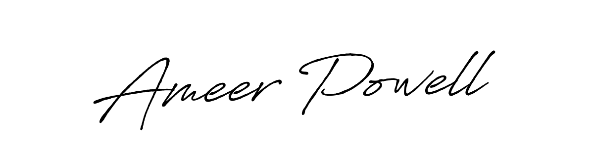 Make a beautiful signature design for name Ameer Powell. Use this online signature maker to create a handwritten signature for free. Ameer Powell signature style 7 images and pictures png