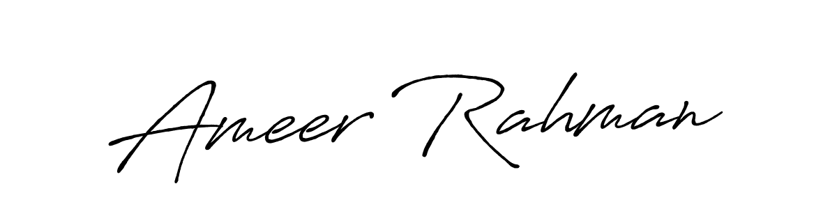 How to Draw Ameer Rahman signature style? Antro_Vectra_Bolder is a latest design signature styles for name Ameer Rahman. Ameer Rahman signature style 7 images and pictures png