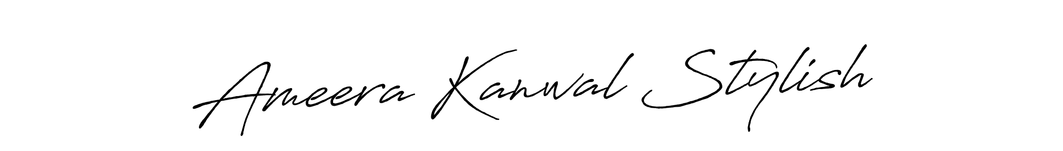 Design your own signature with our free online signature maker. With this signature software, you can create a handwritten (Antro_Vectra_Bolder) signature for name Ameera Kanwal Stylish. Ameera Kanwal Stylish signature style 7 images and pictures png