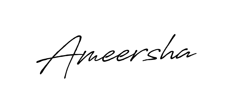 Make a beautiful signature design for name Ameersha. With this signature (Antro_Vectra_Bolder) style, you can create a handwritten signature for free. Ameersha signature style 7 images and pictures png