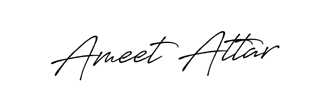 Similarly Antro_Vectra_Bolder is the best handwritten signature design. Signature creator online .You can use it as an online autograph creator for name Ameet Attar. Ameet Attar signature style 7 images and pictures png