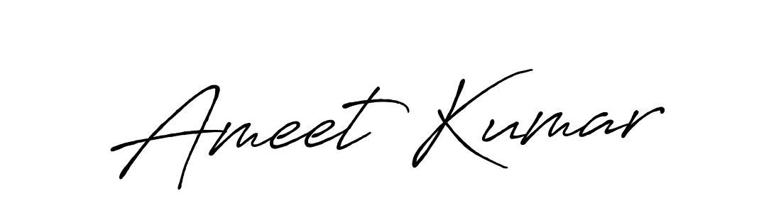 How to make Ameet Kumar signature? Antro_Vectra_Bolder is a professional autograph style. Create handwritten signature for Ameet Kumar name. Ameet Kumar signature style 7 images and pictures png