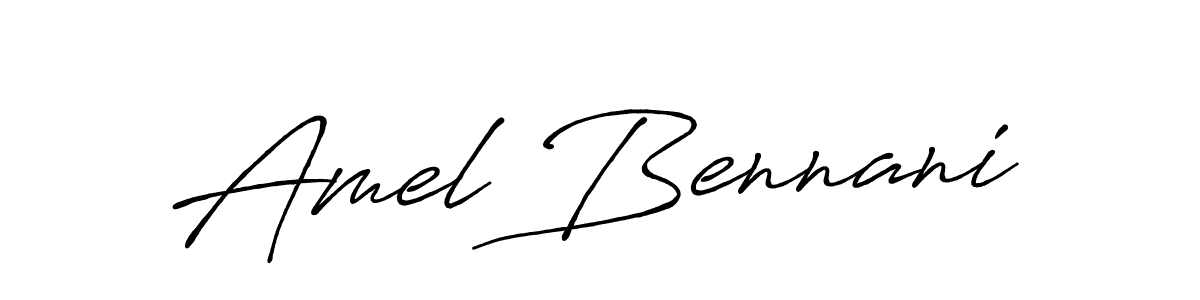 Make a beautiful signature design for name Amel Bennani. Use this online signature maker to create a handwritten signature for free. Amel Bennani signature style 7 images and pictures png