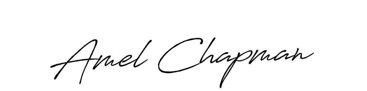 Create a beautiful signature design for name Amel Chapman. With this signature (Antro_Vectra_Bolder) fonts, you can make a handwritten signature for free. Amel Chapman signature style 7 images and pictures png