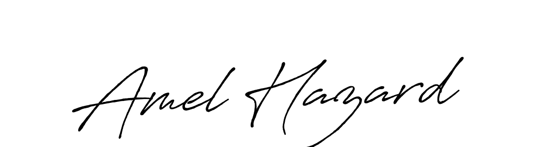 Also we have Amel Hazard name is the best signature style. Create professional handwritten signature collection using Antro_Vectra_Bolder autograph style. Amel Hazard signature style 7 images and pictures png